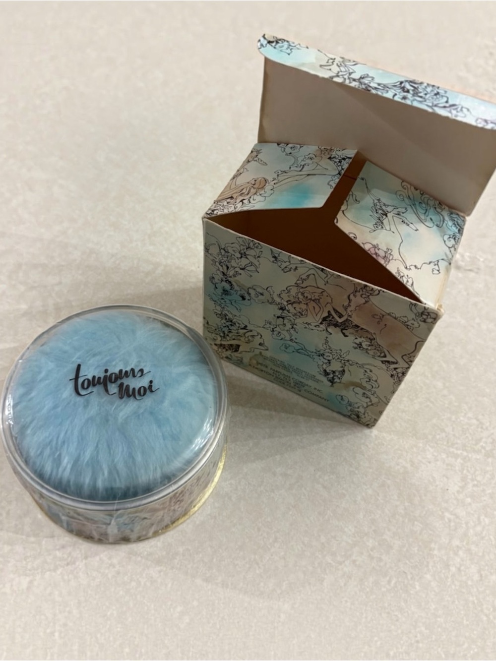 Vintage Max Factor Toujours Moi Perfumed Dusting Powder 3.8 oz Corday Unused